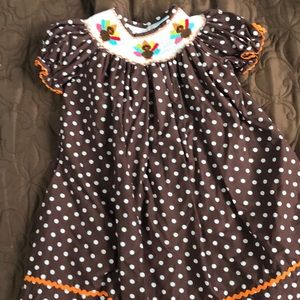 18 month smocked thanksgiving dress